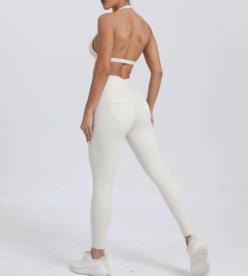 Yoga Clothing Fitness Legging High Waist 2 Pieces Sports Suit Women's Yoga Suit Gym Training Set Women's Running Suit Quick Dry