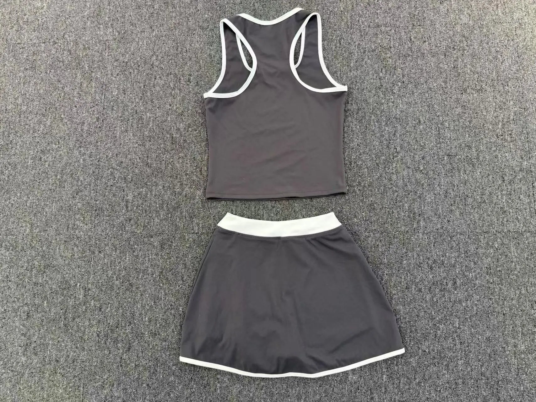 2 Pieces Yoga Set Gym Set Women Tracksuit Yoga Vest Sports Short Skirt Sport Suits Workout Sportswear Running Clothing Gym Wear