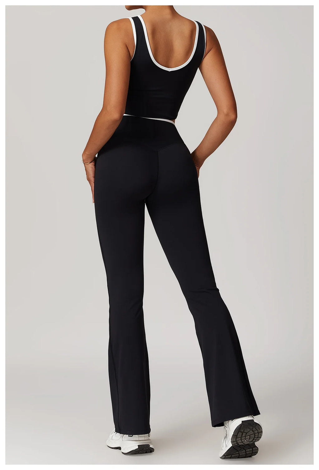 Women Gym Clothes Yoga Suits High Waist Two Piece Set Gym Leggings Yoga Sportswear Fitness Vest Crop Top Tracksuits Sports Bra