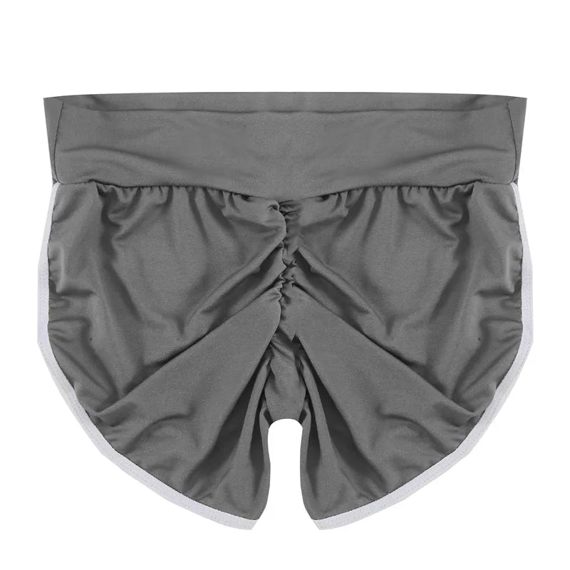Women Summer Shorts for Sports Fitness Gym Skinny Slim Shorts Causal Yoga Shorts Low Waist Stretchy Short Pants Gym Clothing