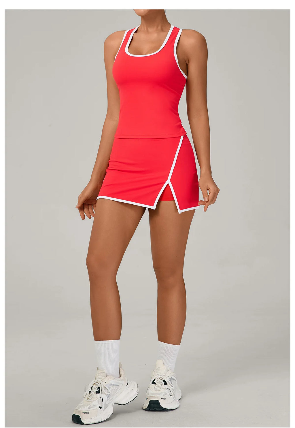 2 Pieces Yoga Set Gym Set Women Tracksuit Yoga Vest Sports Short Skirt Sport Suits Workout Sportswear Running Clothing Gym Wear