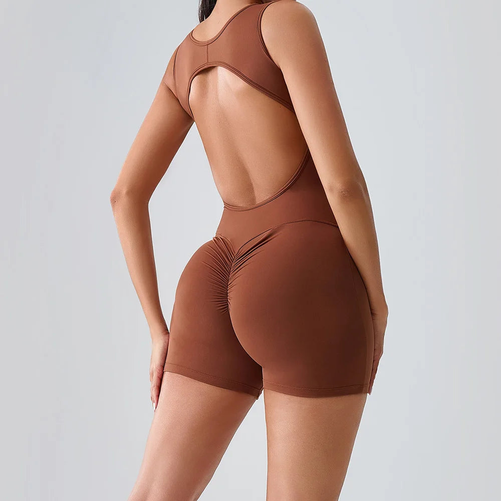 Gym Jumpsuits Women Clothes Fitness Suit Short Sets Sports Overalls for Woman Tracksuit Yoga Clothing Workout Rompers Sportswear