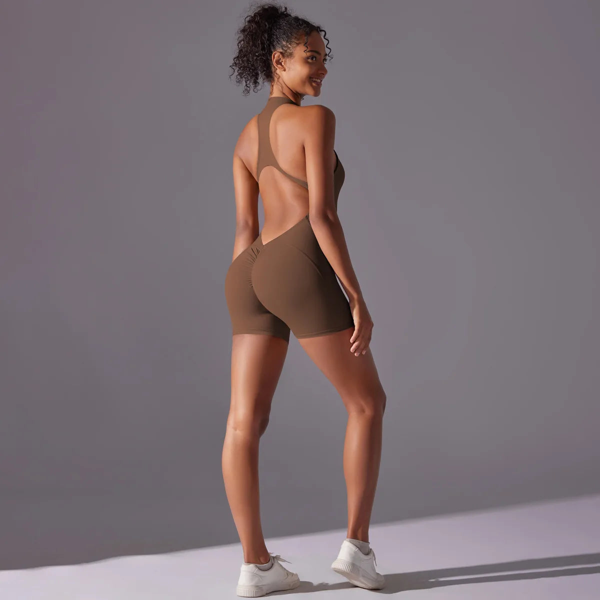 Short Sportswear Yoga Set Gym Jumpsuits Fitness Suits Summer Zipper Gym Tracksuit Women Running Gym Clothing Sports Overalls