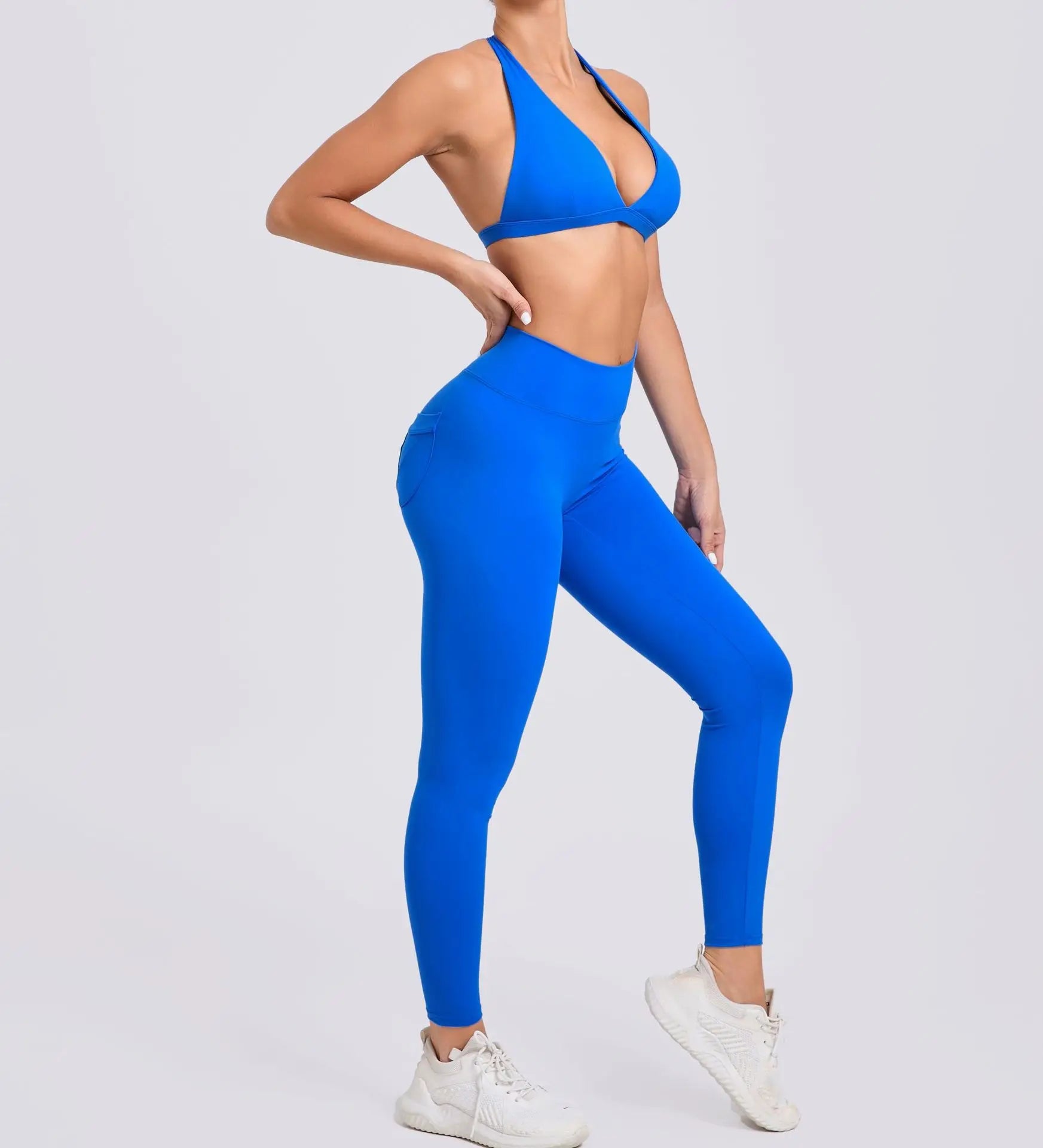 Yoga Clothing Fitness Legging High Waist 2 Pieces Sports Suit Women's Yoga Suit Gym Training Set Women's Running Suit Quick Dry