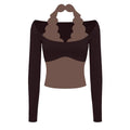 Gym Shirts 2026 Fitness Tops Sports Wear Breathable Moisture Wicking Halter Neck Long Sleeve Yoga Clothes Blouses