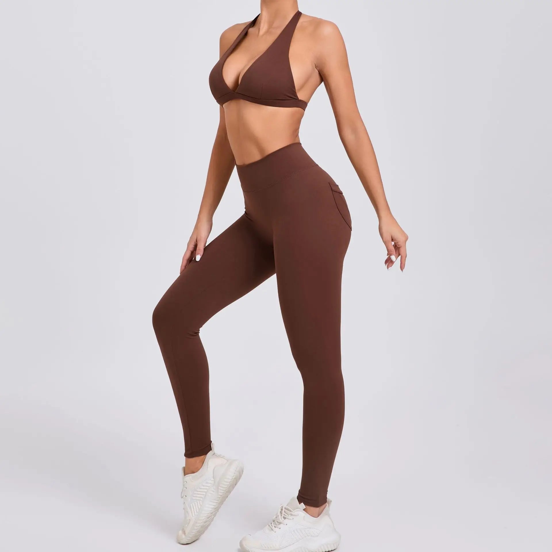 Yoga Clothing Fitness Legging High Waist 2 Pieces Sports Suit Women's Yoga Suit Gym Training Set Women's Running Suit Quick Dry