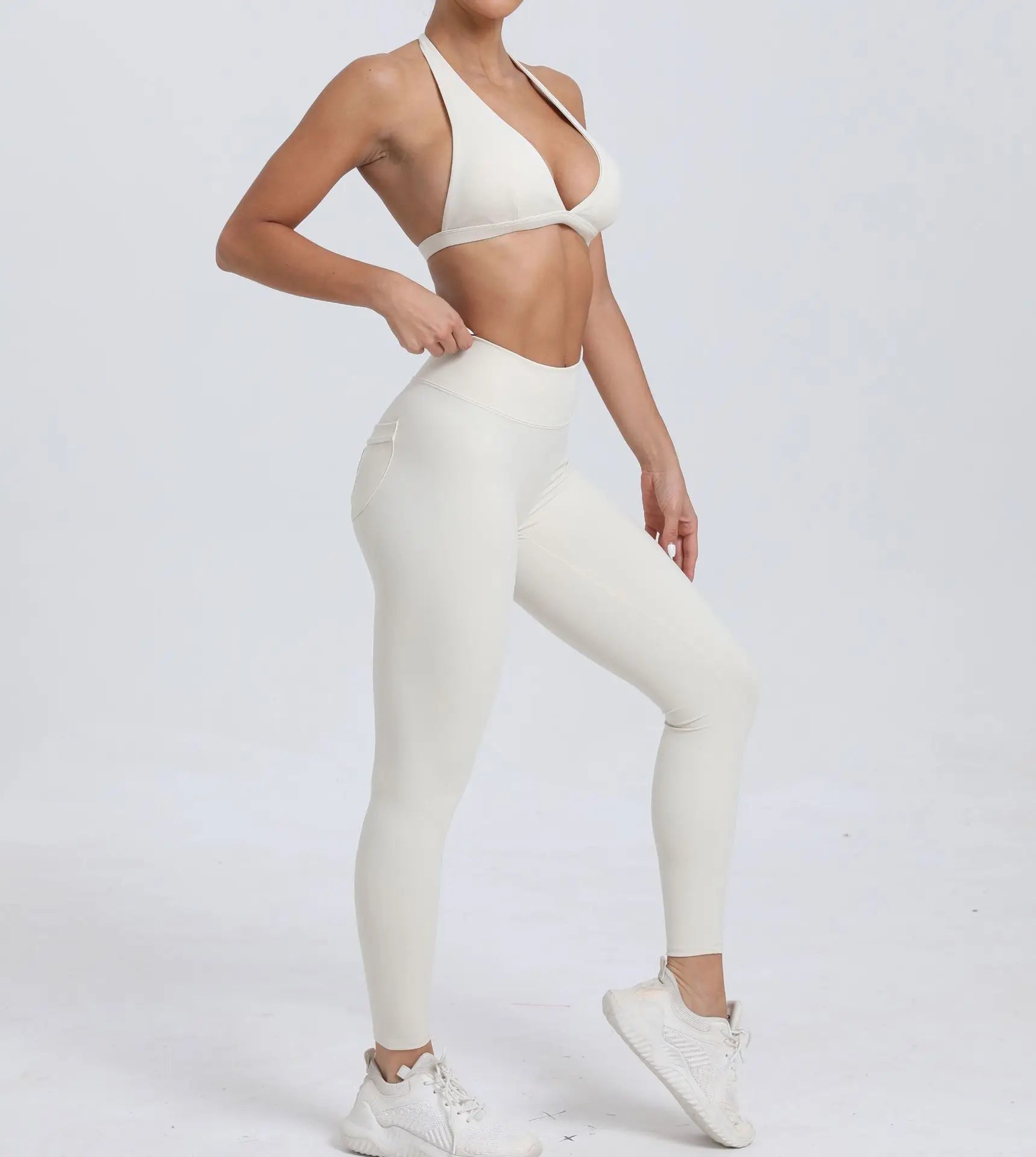 Yoga Clothing Fitness Legging High Waist 2 Pieces Sports Suit Women's Yoga Suit Gym Training Set Women's Running Suit Quick Dry