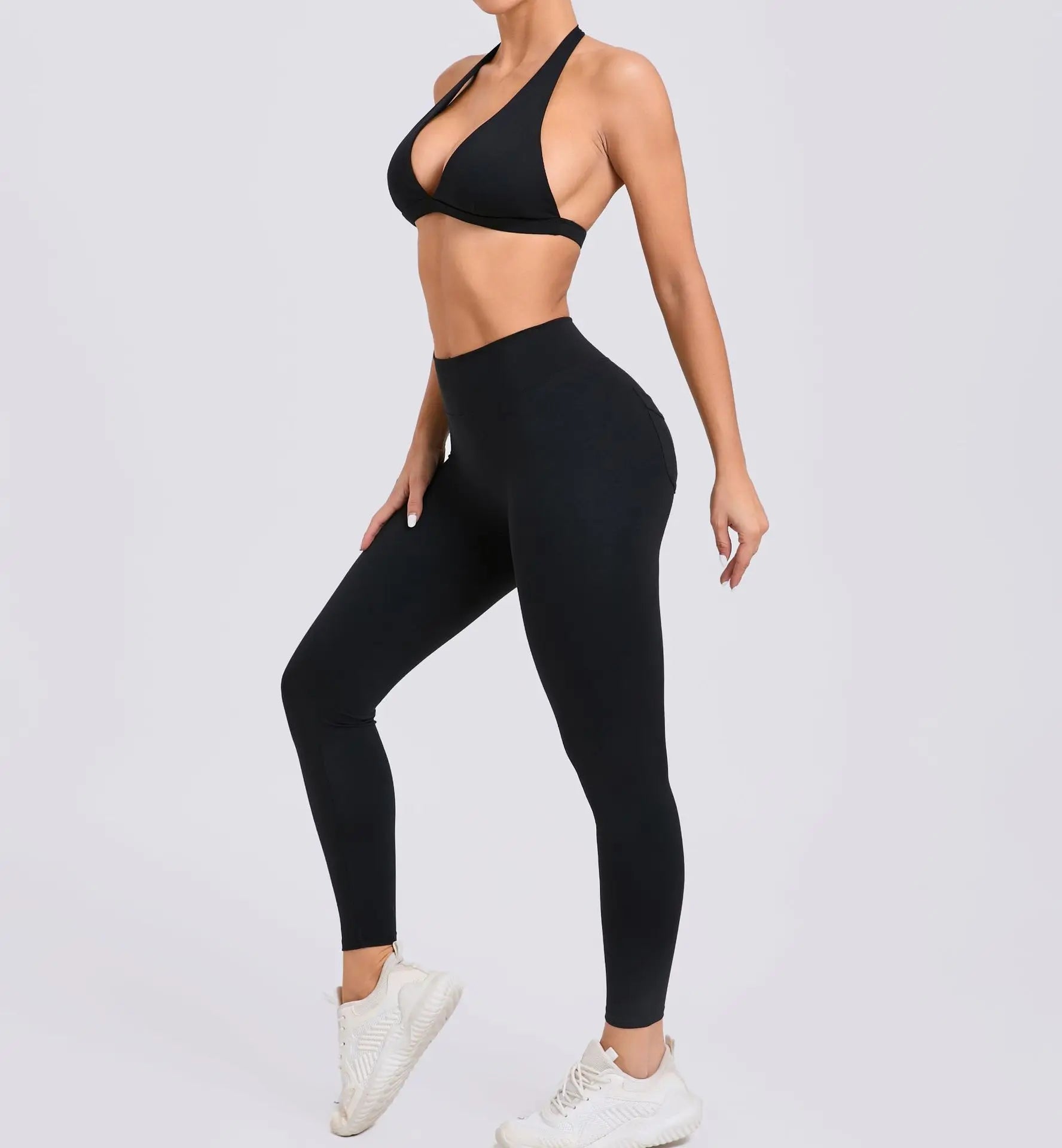 Yoga Clothing Fitness Legging High Waist 2 Pieces Sports Suit Women's Yoga Suit Gym Training Set Women's Running Suit Quick Dry