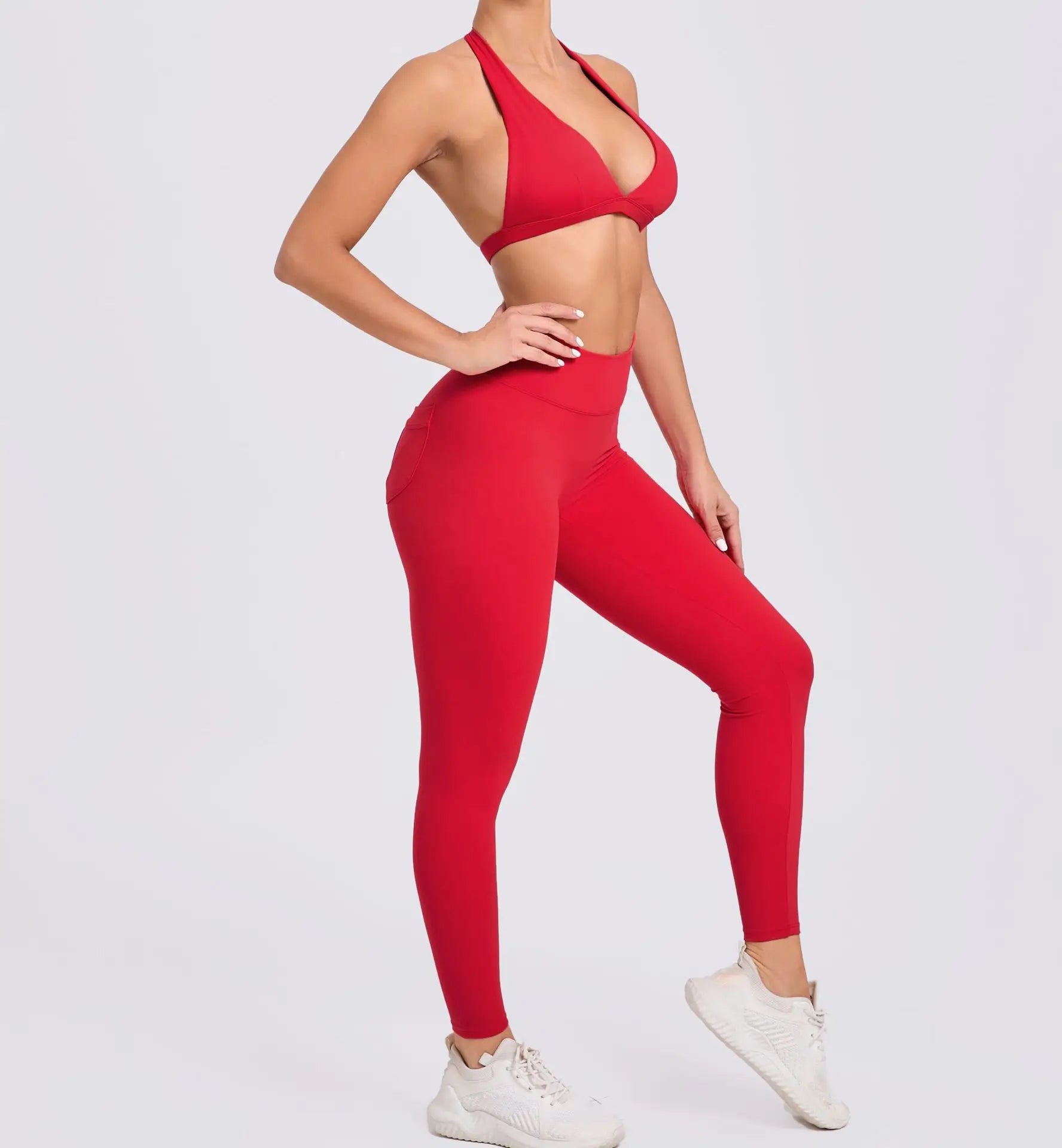 Yoga Clothing Fitness Legging High Waist 2 Pieces Sports Suit Women's Yoga Suit Gym Training Set Women's Running Suit Quick Dry