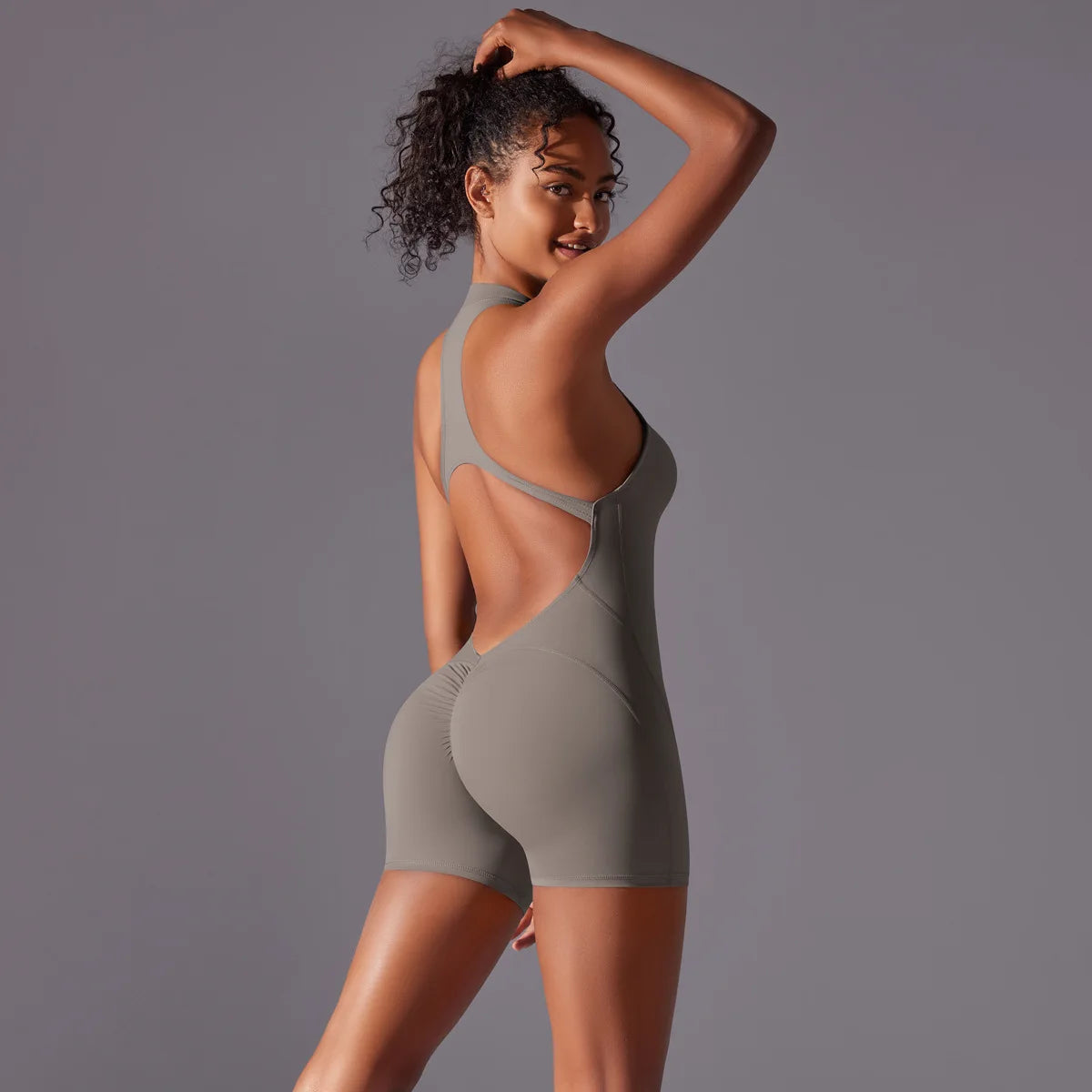 Short Sportswear Yoga Set Gym Jumpsuits Fitness Suits Summer Zipper Gym Tracksuit Women Running Gym Clothing Sports Overalls