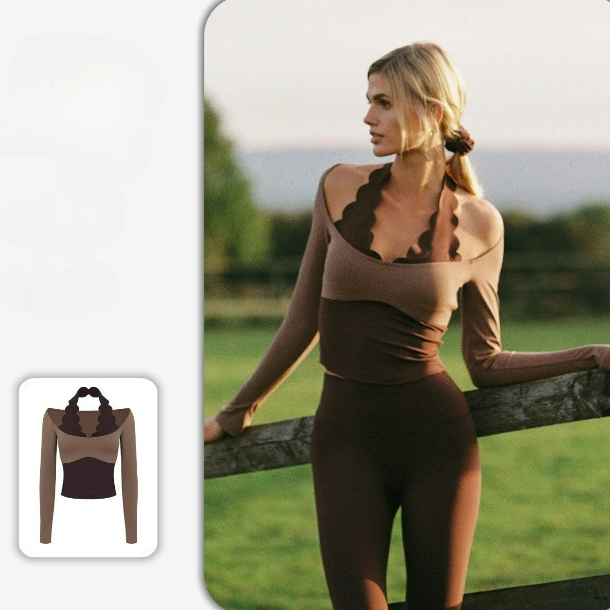 Gym Shirts 2026 Fitness Tops Sports Wear Breathable Moisture Wicking Halter Neck Long Sleeve Yoga Clothes Blouses