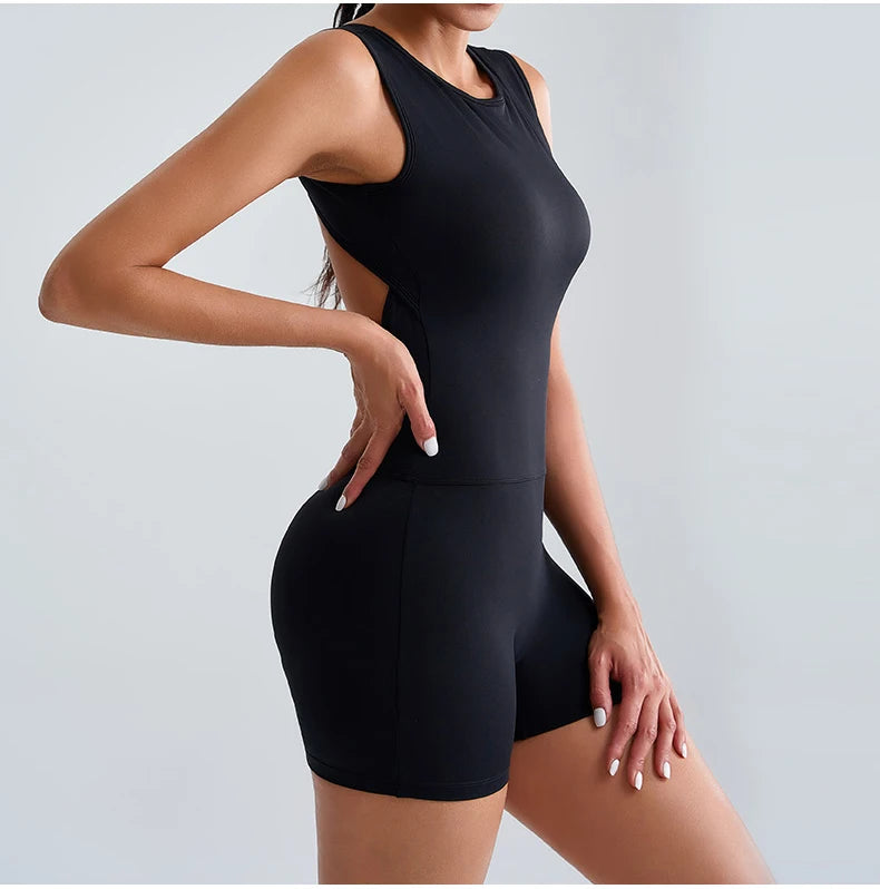 Gym Jumpsuits Women Clothes Fitness Suit Short Sets Sports Overalls for Woman Tracksuit Yoga Clothing Workout Rompers Sportswear