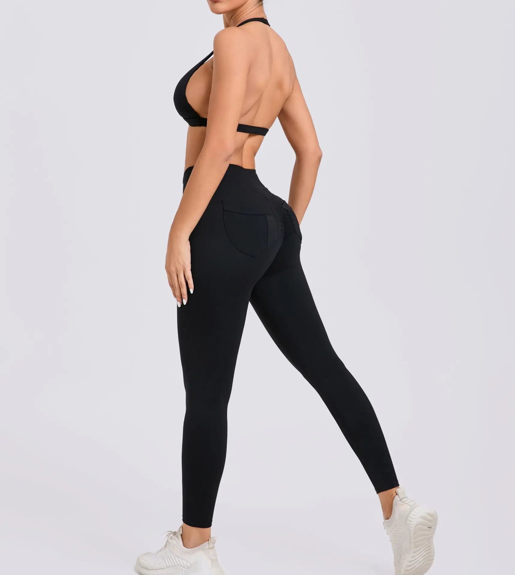 Yoga Clothing Fitness Legging High Waist 2 Pieces Sports Suit Women's Yoga Suit Gym Training Set Women's Running Suit Quick Dry