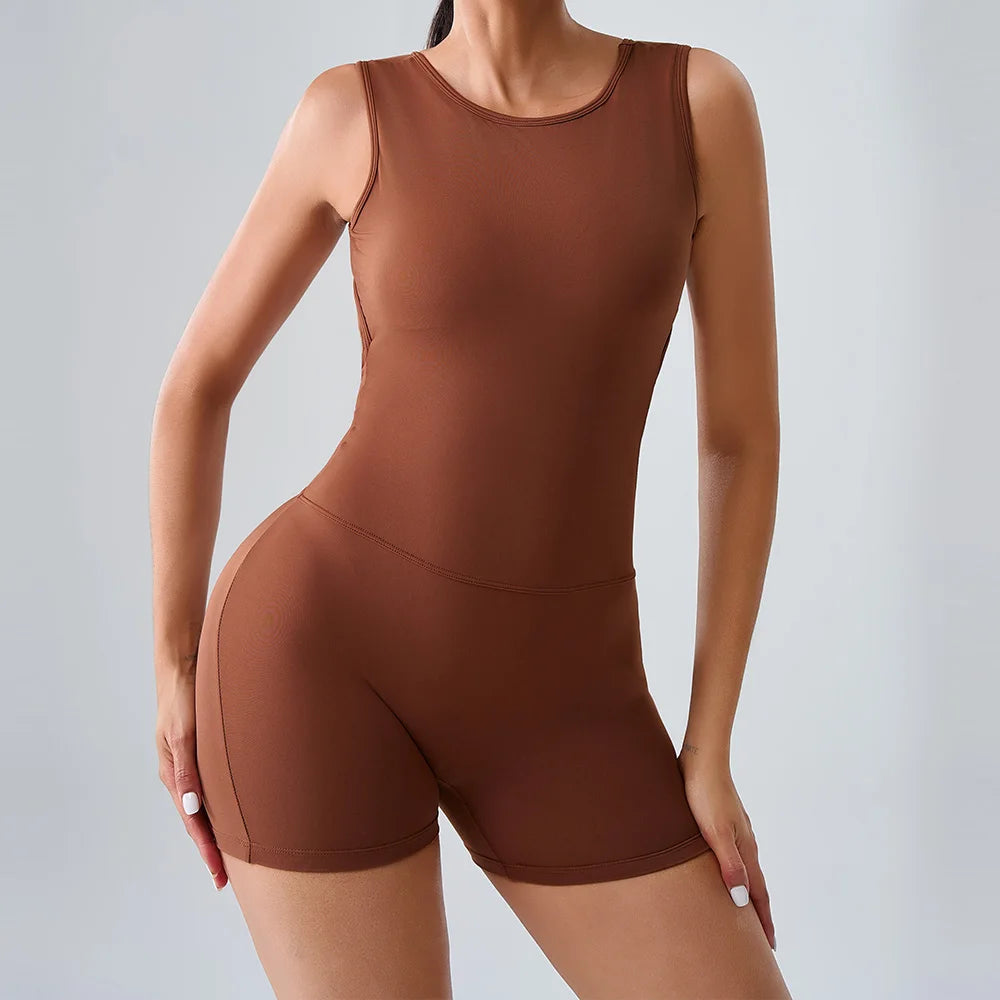 Gym Jumpsuits Women Clothes Fitness Suit Short Sets Sports Overalls for Woman Tracksuit Yoga Clothing Workout Rompers Sportswear