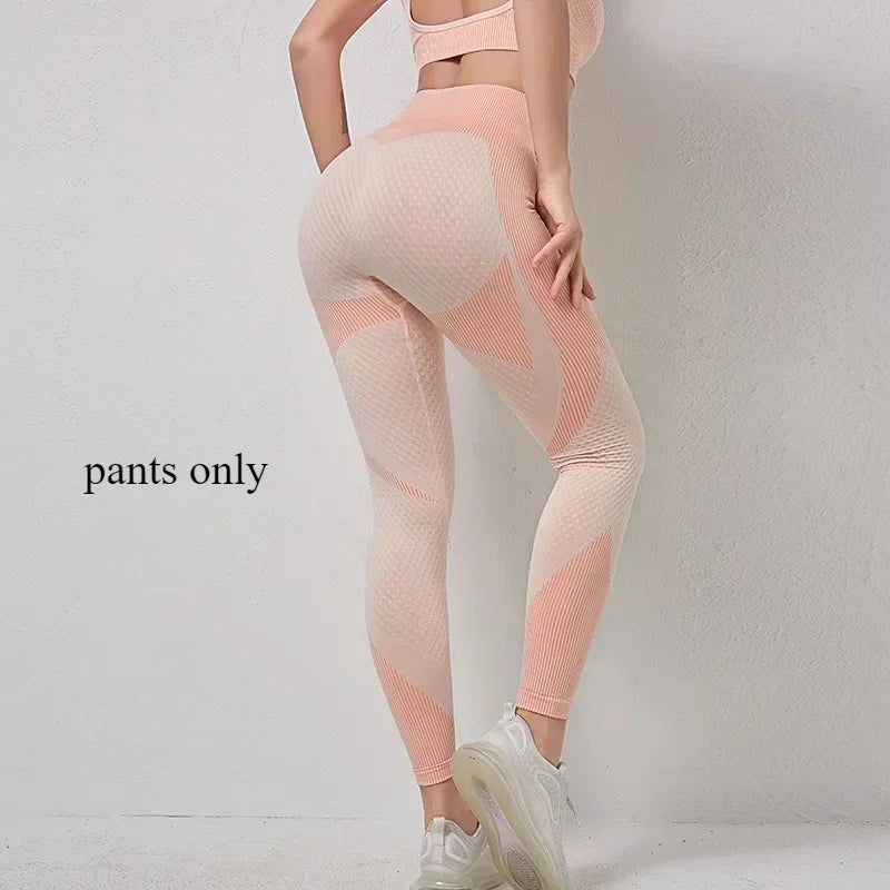 Yoga Clothes Gym Wear Women Fitness Clothing Outfit Workout Zipper Sportswear Long Sleeve Crop Bra Top Leggings Seperately Sold