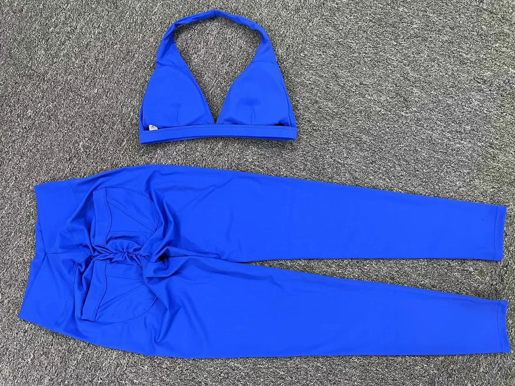Yoga Clothing Fitness Legging High Waist 2 Pieces Sports Suit Women's Yoga Suit Gym Training Set Women's Running Suit Quick Dry