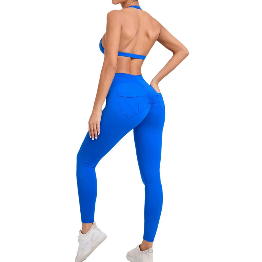 Yoga Clothing Fitness Legging High Waist 2 Pieces Sports Suit Women's Yoga Suit Gym Training Set Women's Running Suit Quick Dry