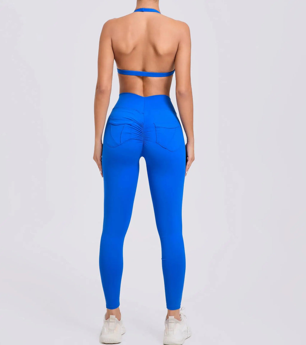 Yoga Clothing Fitness Legging High Waist 2 Pieces Sports Suit Women's Yoga Suit Gym Training Set Women's Running Suit Quick Dry