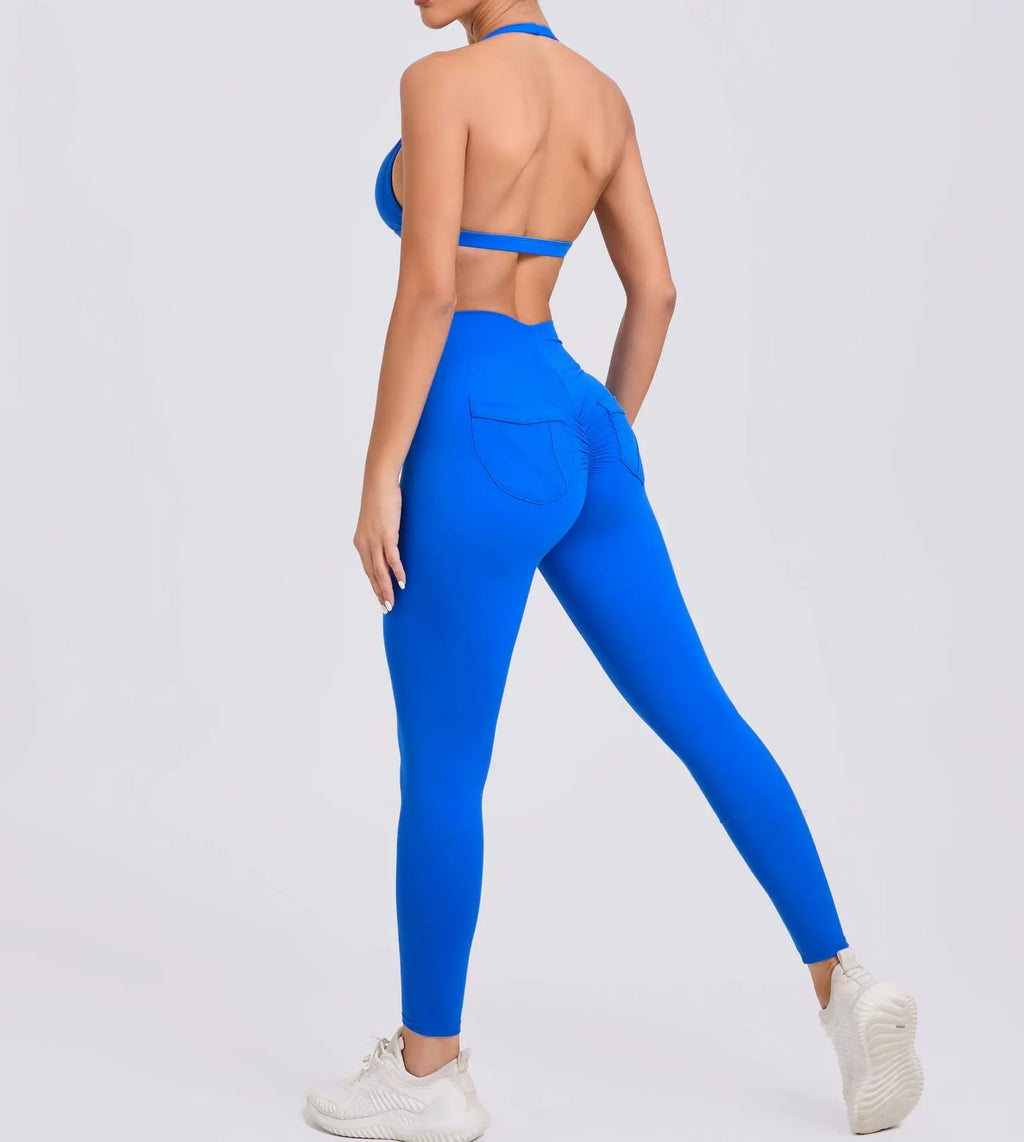Yoga Clothing Fitness Legging High Waist 2 Pieces Sports Suit Women's Yoga Suit Gym Training Set Women's Running Suit Quick Dry