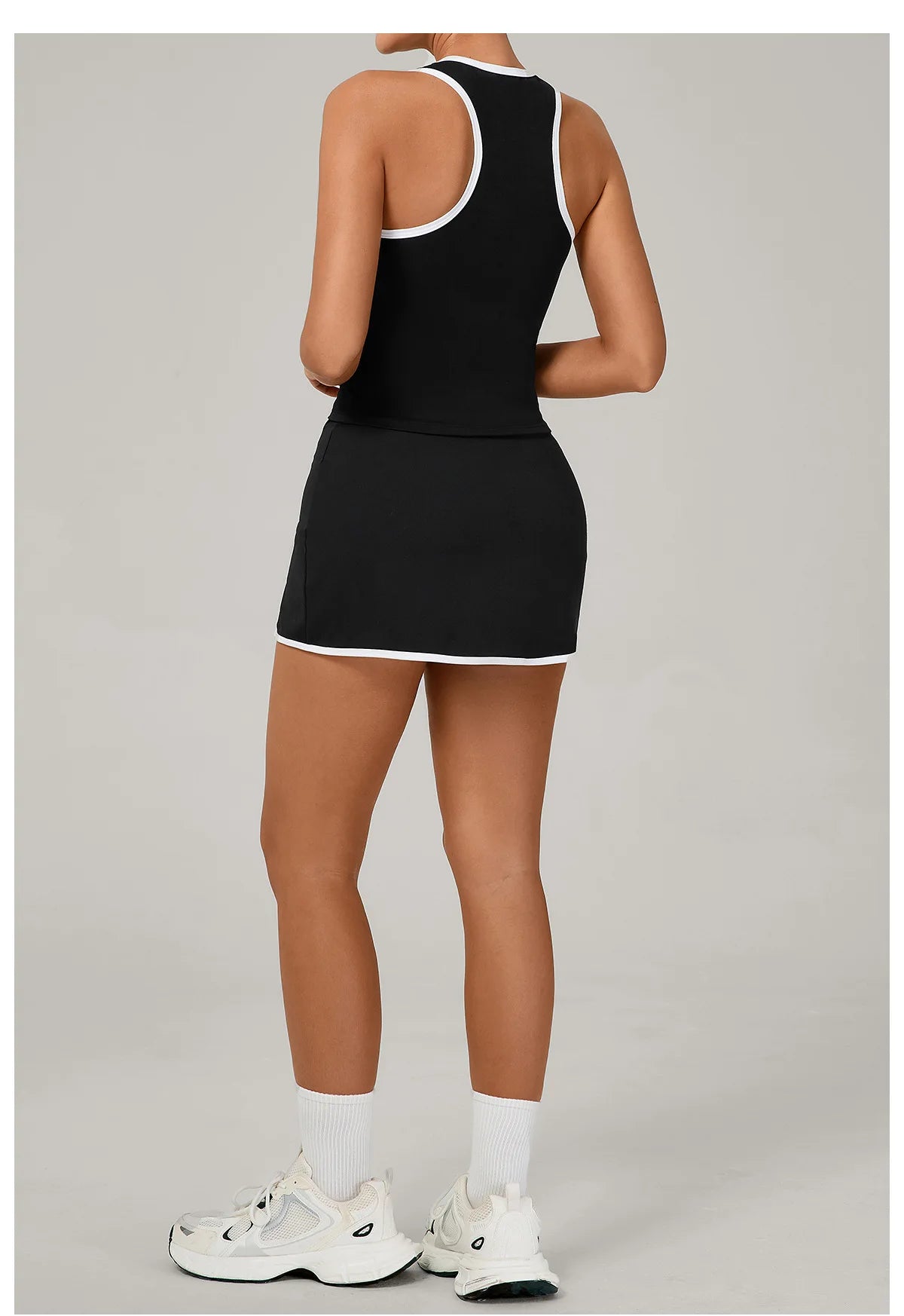 2 Pieces Yoga Set Gym Set Women Tracksuit Yoga Vest Sports Short Skirt Sport Suits Workout Sportswear Running Clothing Gym Wear