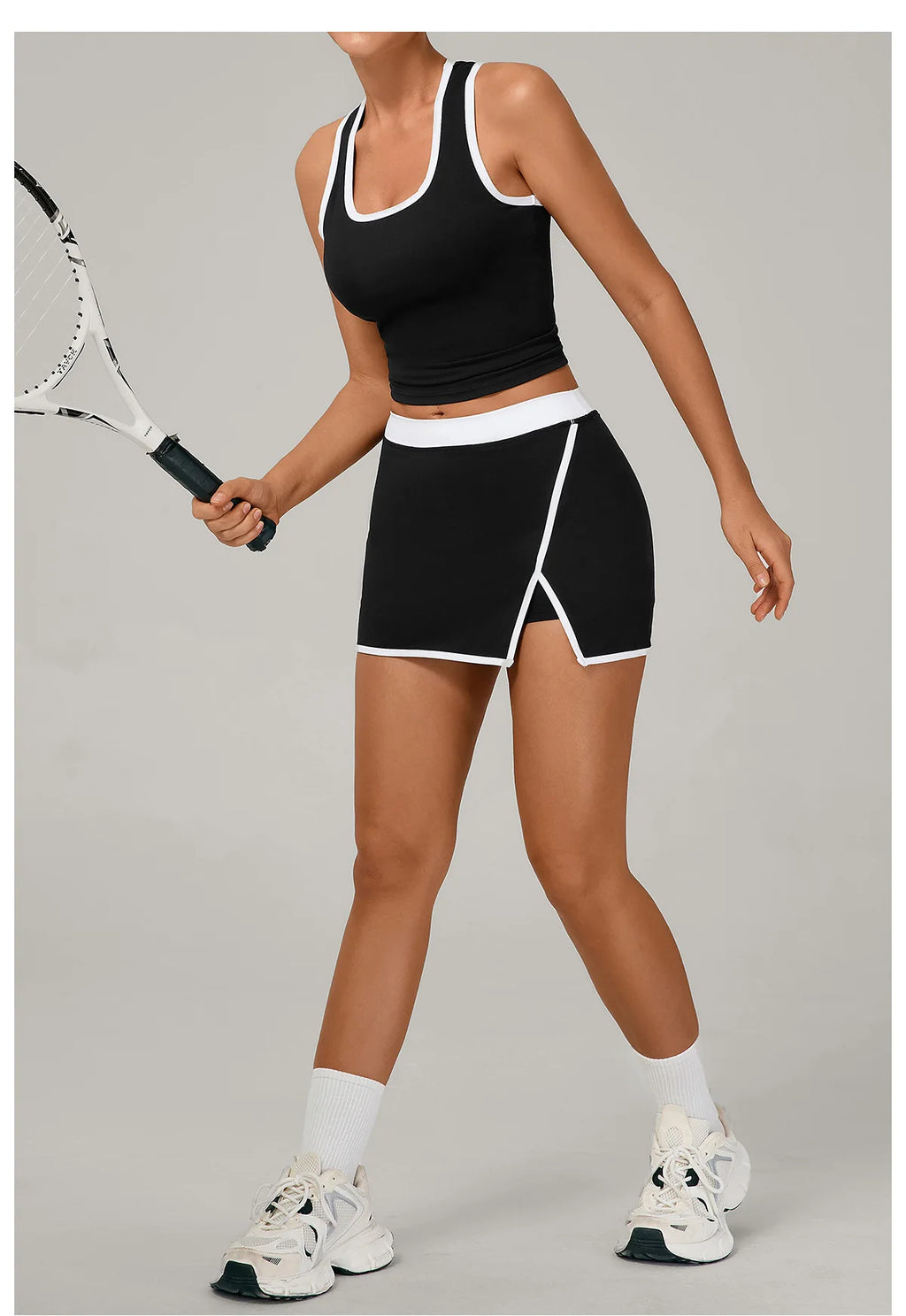 2 Pieces Yoga Set Gym Set Women Tracksuit Yoga Vest Sports Short Skirt Sport Suits Workout Sportswear Running Clothing Gym Wear