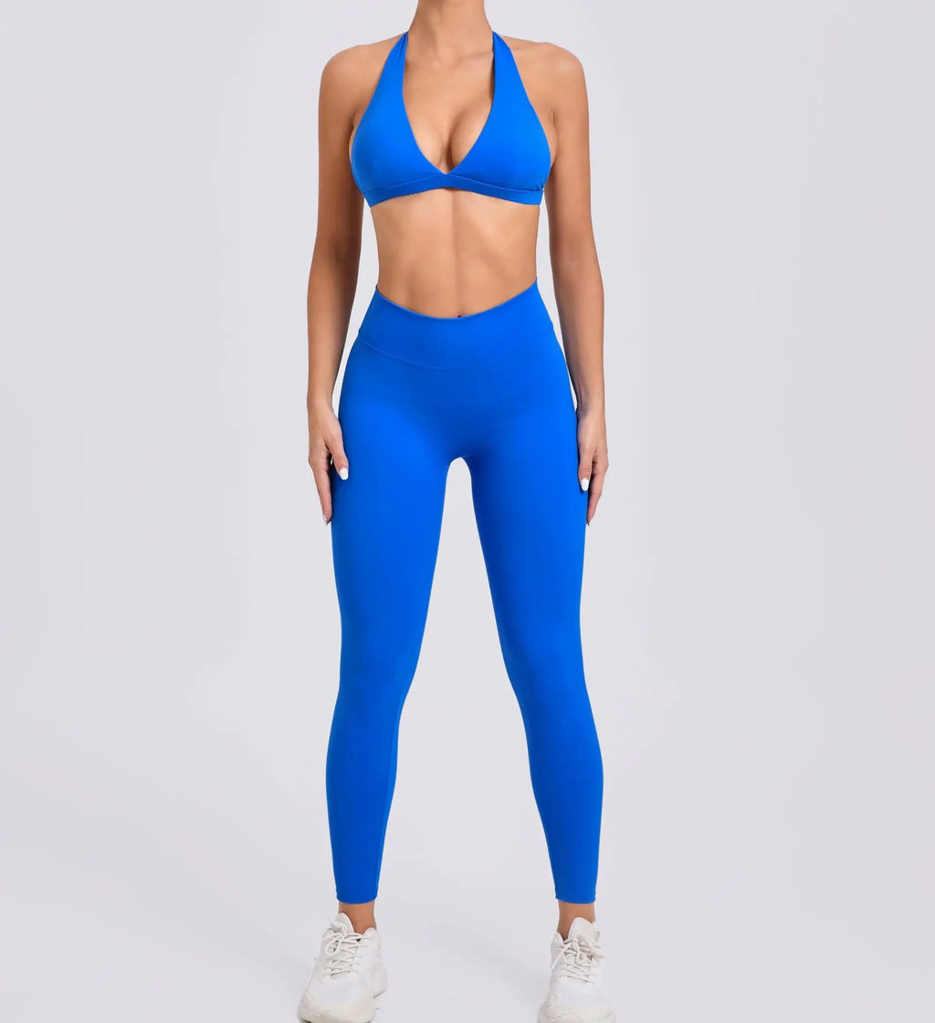 Yoga Clothing Fitness Legging High Waist 2 Pieces Sports Suit Women's Yoga Suit Gym Training Set Women's Running Suit Quick Dry