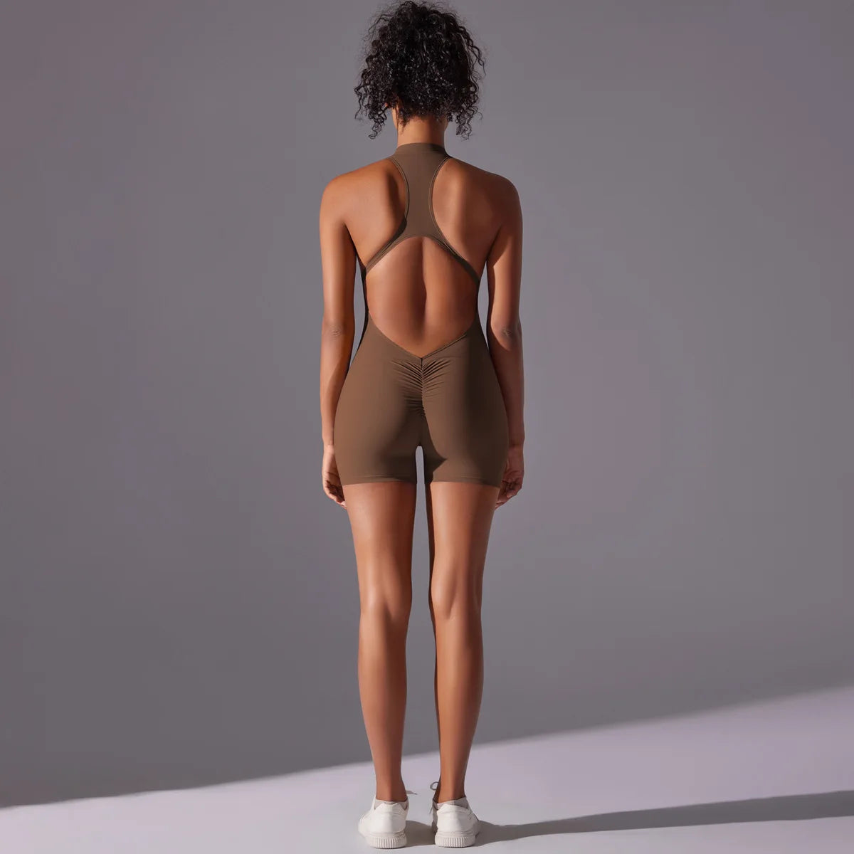 Short Sportswear Yoga Set Gym Jumpsuits Fitness Suits Summer Zipper Gym Tracksuit Women Running Gym Clothing Sports Overalls