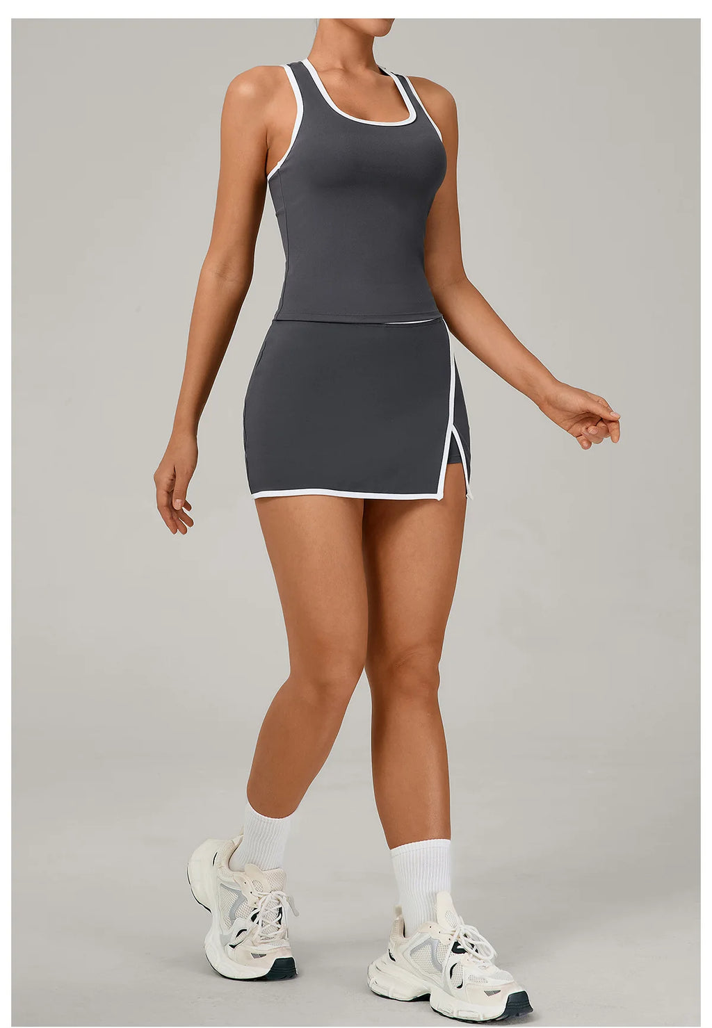 2 Pieces Yoga Set Gym Set Women Tracksuit Yoga Vest Sports Short Skirt Sport Suits Workout Sportswear Running Clothing Gym Wear