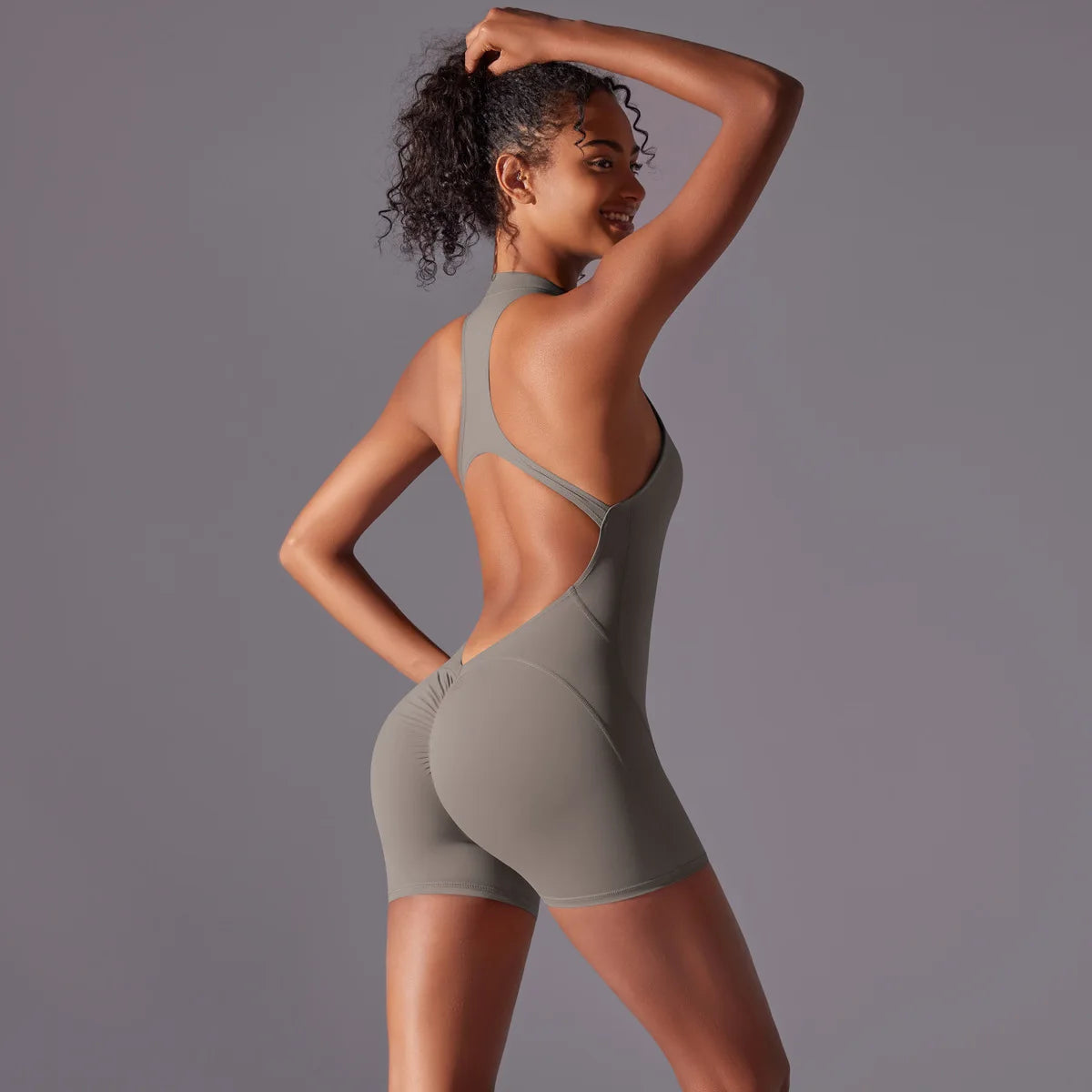 Short Sportswear Yoga Set Gym Jumpsuits Fitness Suits Summer Zipper Gym Tracksuit Women Running Gym Clothing Sports Overalls