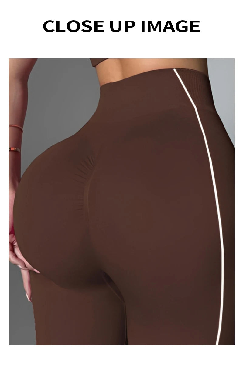 TKITK 2 Pieces Yoga Gym Set Women Seamless Strappy Yoga Bra High Waist Workout Scrunch Shorts Set Fitness Clothes Sportswear