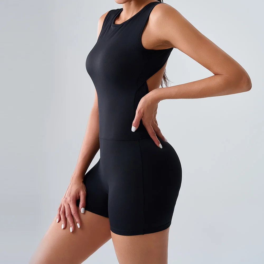 Gym Jumpsuits Women Clothes Fitness Suit Short Sets Sports Overalls for Woman Tracksuit Yoga Clothing Workout Rompers Sportswear
