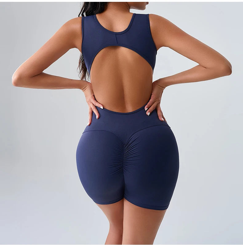 Gym Jumpsuits Women Clothes Fitness Suit Short Sets Sports Overalls for Woman Tracksuit Yoga Clothing Workout Rompers Sportswear