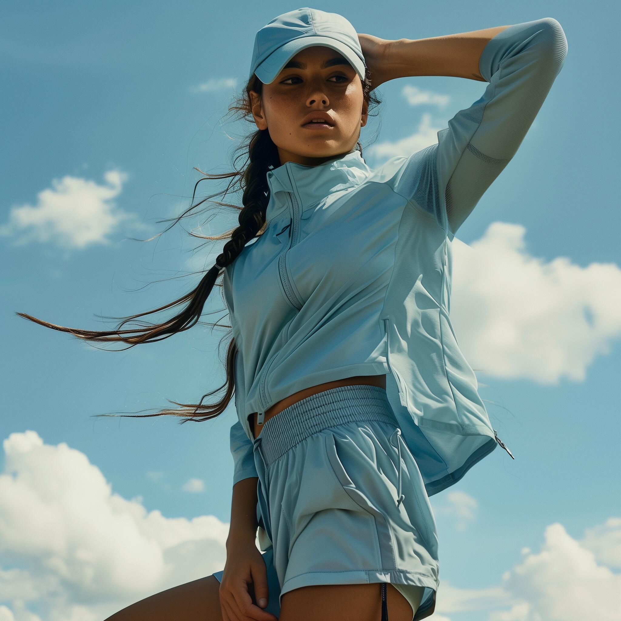 2 Piece workout blue Aurum